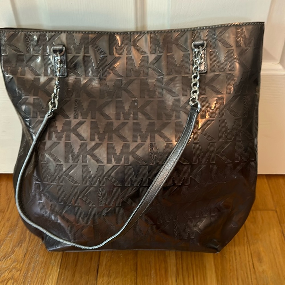 Silver Michael Kors Tote
